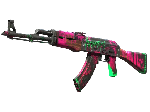 StatTrak™ AK-47 | Neon Revolution (Well-Worn)