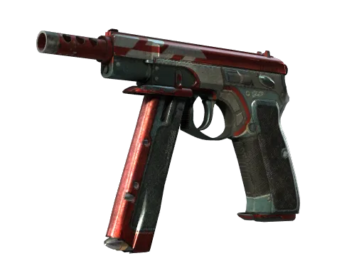 CZ75-Auto | Red Astor (Well-Worn)