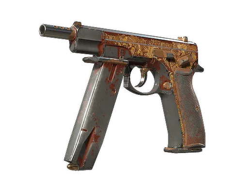 CZ75-Auto | Honey Paisley (Well-Worn)