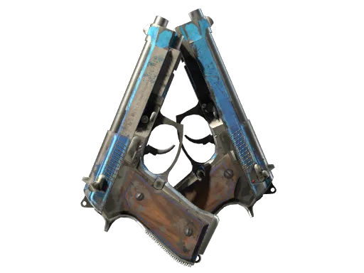 StatTrak™ Dual Berettas | Urban Shock (Well-Worn)