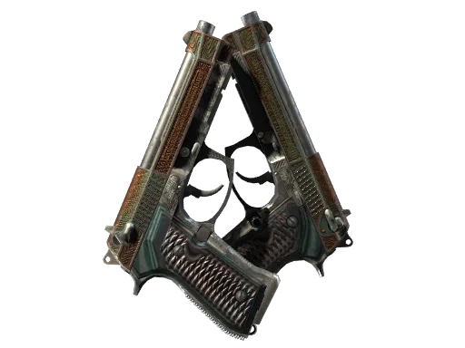 Dual Berettas | Tread (Well-Worn)