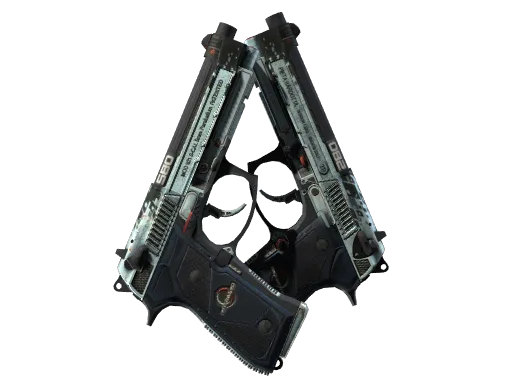 StatTrak™ Dual Berettas | Dezastre (Well-Worn)