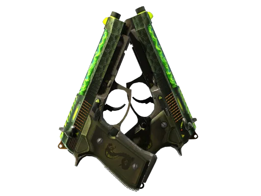 StatTrak™ Dual Berettas | Cobra Strike (Field-Tested)