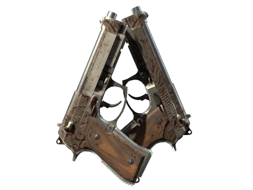 Dual Berettas | Pyre (Well-Worn)