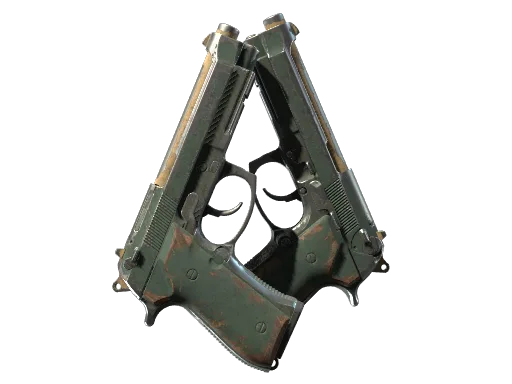 Souvenir Dual Berettas | Contractor (Well-Worn)