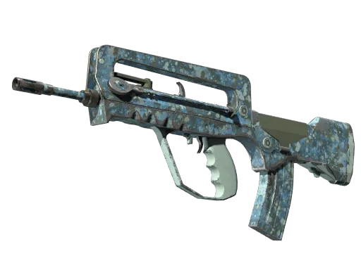 FAMAS | Cyanospatter (Field-Tested)