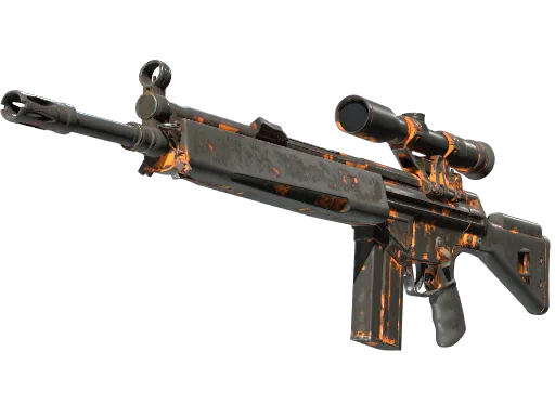 StatTrak™ G3SG1 | Orange Crash (Well-Worn)