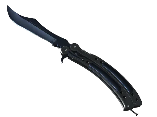 ★ Butterfly Knife | Blue Steel (Well-Worn)