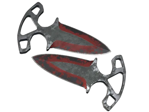 ★ Shadow Daggers | Crimson Web (Well-Worn)