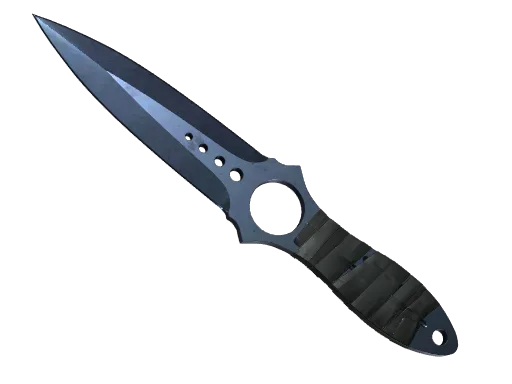 ★ StatTrak™ Skeleton Knife | Blue Steel (Well-Worn)