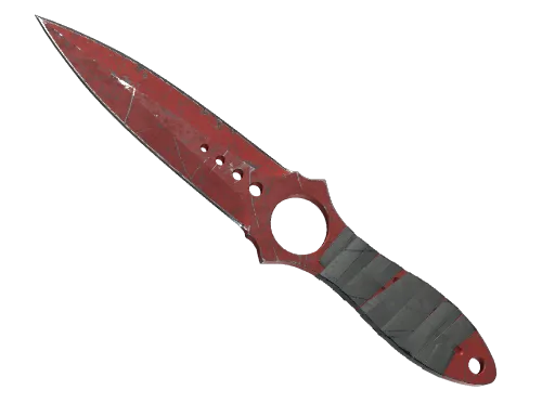 ★ Skeleton Knife | Crimson Web (Well-Worn)
