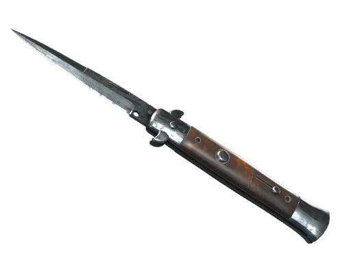 ★ Stiletto Knife | Damascus Steel (Field-Tested)