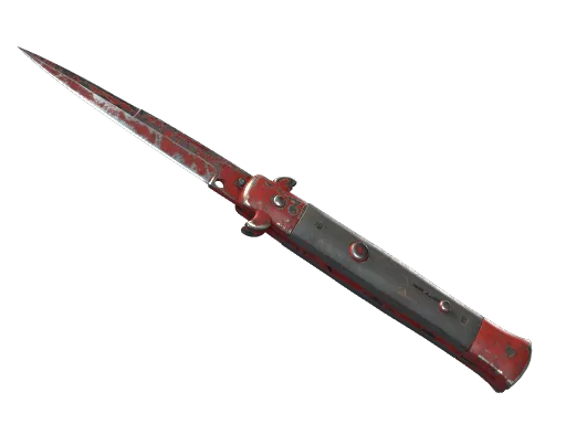 ★ StatTrak™ Stiletto Knife | Crimson Web (Well-Worn)