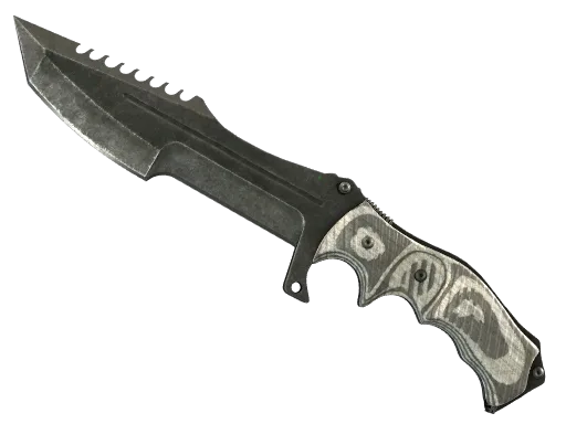 ★ StatTrak™ Huntsman Knife | Black Laminate (Well-Worn)