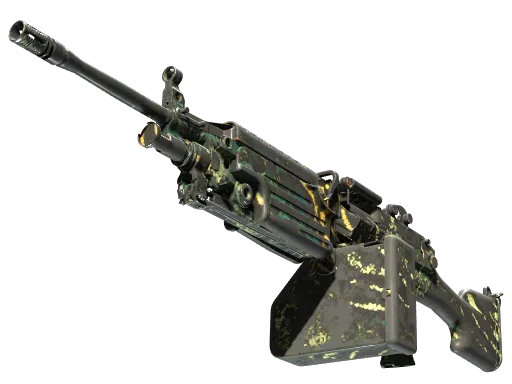 M249 | Emerald Poison Dart (Well-Worn)
