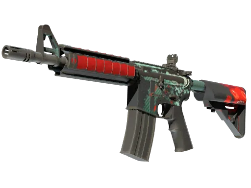 M4A4 | Bullet Rain (Well-Worn)
