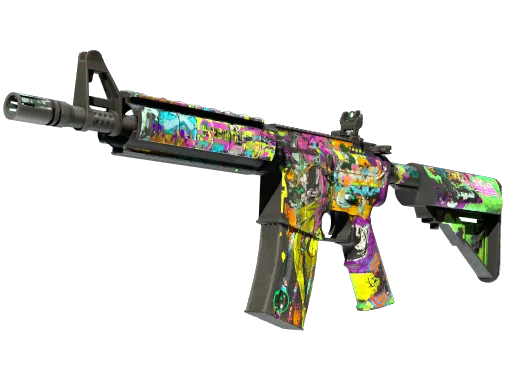 StatTrak™ M4A4 | In Living Color (Well-Worn)