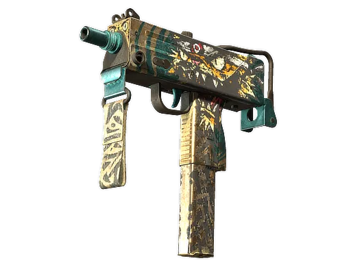 MAC-10 | Cat Fight (Well-Worn)