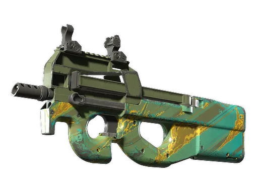 Souvenir P90 | Mustard Gas (Field-Tested)