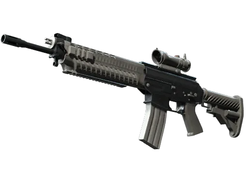SG 553 | Damascus Steel (Well-Worn)