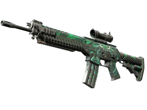 SG 553 | Dragon Tech (Well-Worn)