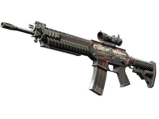 SG 553 | Cyberforce (Well-Worn)