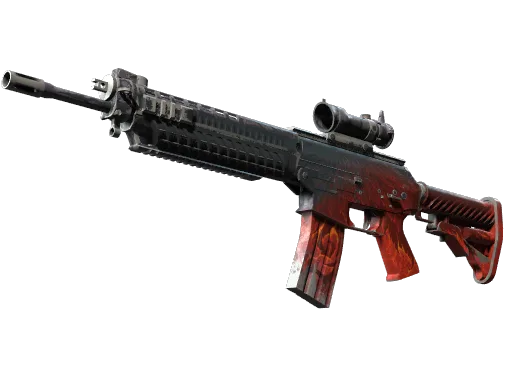SG 553 | Darkwing (Well-Worn)
