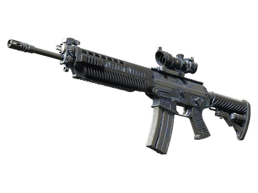 SG 553 | Night Camo (Well-Worn)