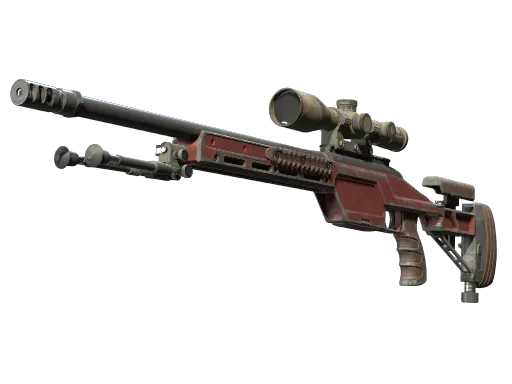 SSG 08 | Red Stone (Well-Worn)
