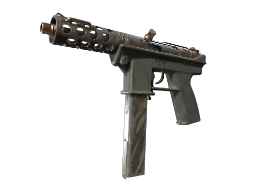 Tec-9 | Tiger Stencil (Well-Worn)