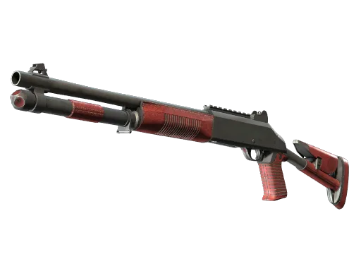 XM1014 | Red Leather (Well-Worn)