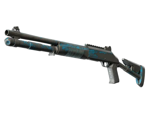 XM1014 | VariCamo Blue (Well-Worn)