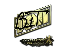 Sticker | b1t (Gold) | Antwerp 2022