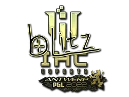 Sticker Slab | bLitz (Gold) | Antwerp 2022