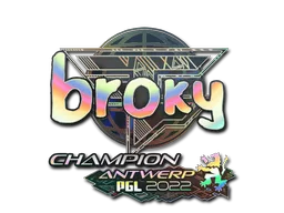 Sticker Slab | broky (Holo, Champion) | Antwerp 2022