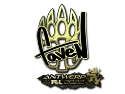Sticker Slab | faveN (Gold) | Antwerp 2022