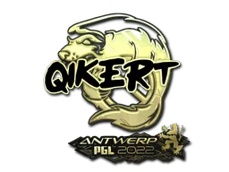 Sticker Slab | qikert (Gold) | Antwerp 2022