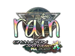 Sticker Slab | rain (Holo, Champion) | Antwerp 2022