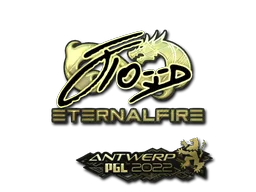 Sticker Slab | xfl0ud (Gold) | Antwerp 2022