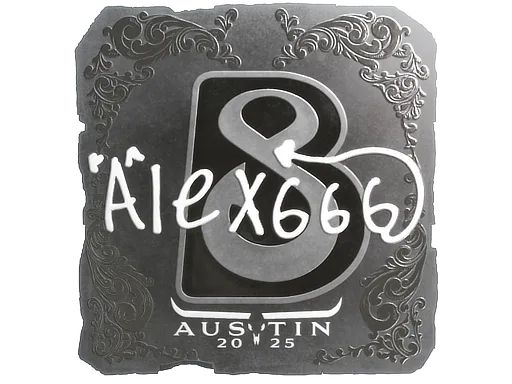 Sticker | alex666 (Foil) | Austin 2025