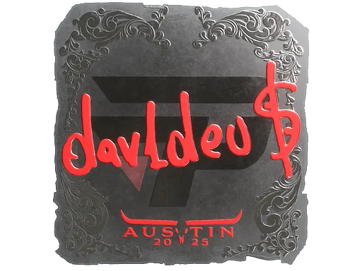 Sticker Slab | dav1deuS (Foil) | Austin 2025