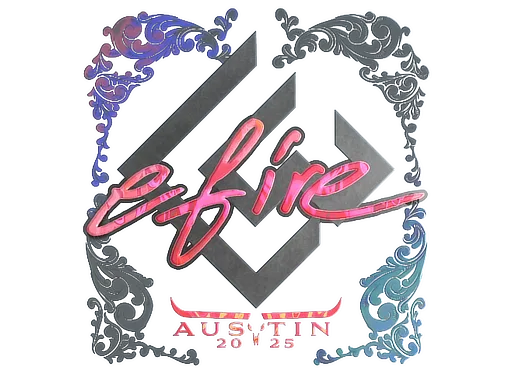 Sticker | efire (Holo) | Austin 2025