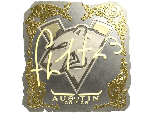 Sticker Slab | FL1T (Gold) | Austin 2025