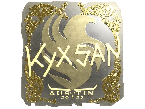 Sticker | kyxsan (Gold) | Austin 2025