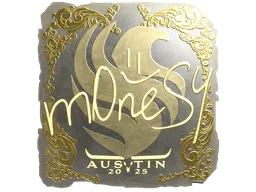 Sticker | m0NESY (Gold) | Austin 2025