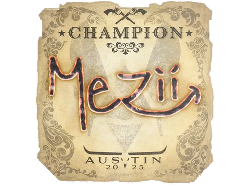 Sticker | mezii (Champion) | Austin 2025