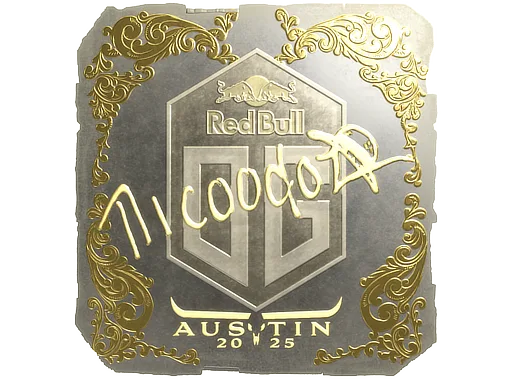 Sticker | nicoodoz (Gold) | Austin 2025