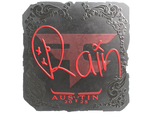 Sticker Slab | rain (Foil) | Austin 2025