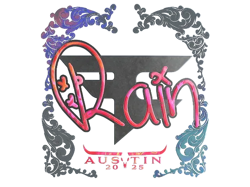 Sticker | rain (Holo) | Austin 2025