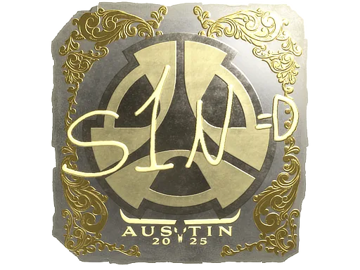 Sticker Slab | s1n (Gold) | Austin 2025